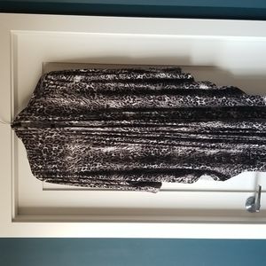Kirshe wrap / top Animal print. black & white. Oversize or Maternity also.
